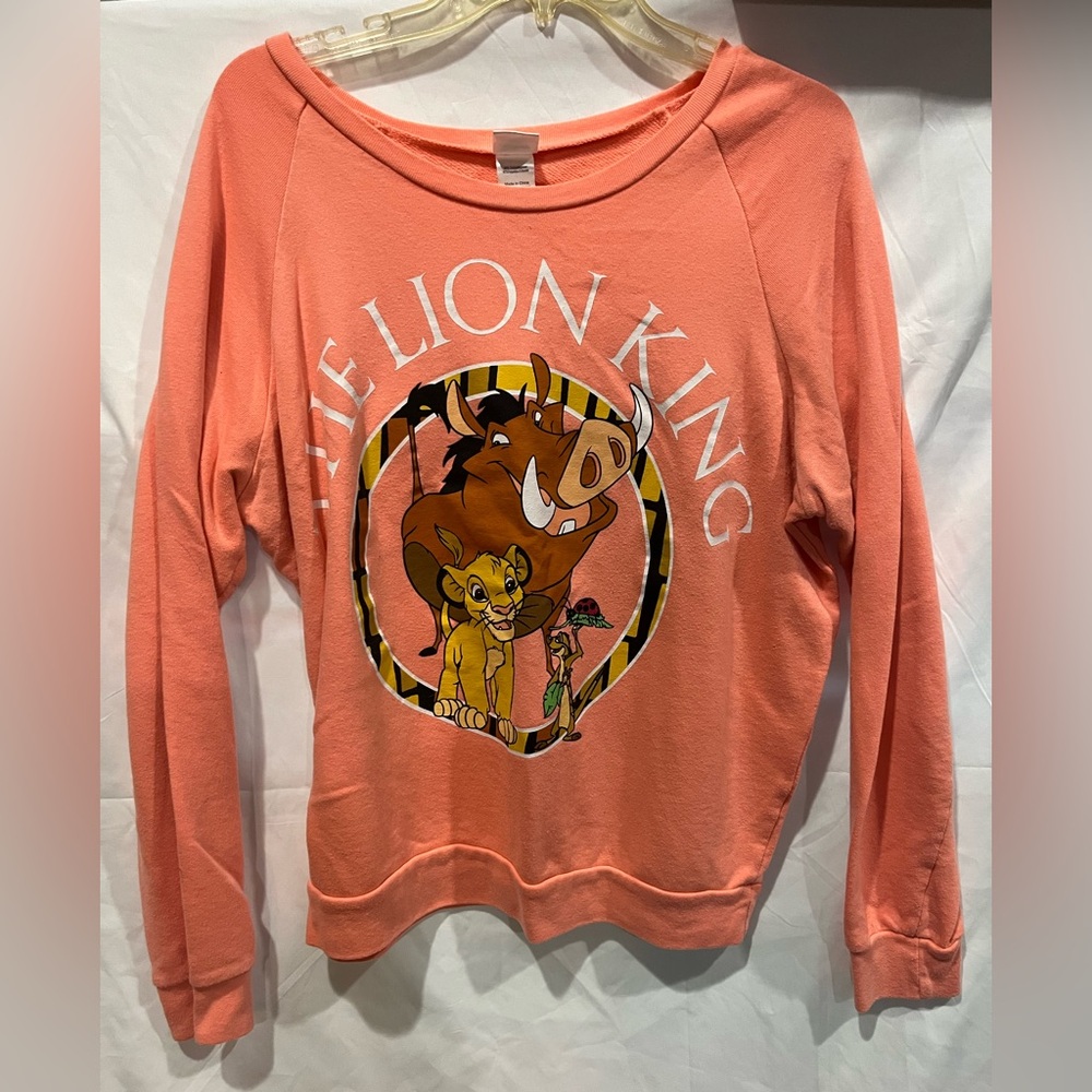 Disney The Lion King Coral Crewneck Lightweight Sweatshirt
